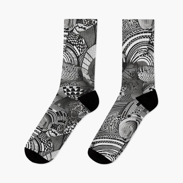 Item preview, A mesmerizing array of black and white shapes - Art moviment designed and sold by Maycon Arts.