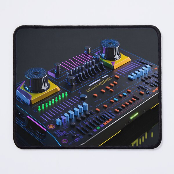 Item preview, Soundscapes of Colour: A DJ Console Radiating Vibrant Technicolor Waves designed and sold by RedArtG09.