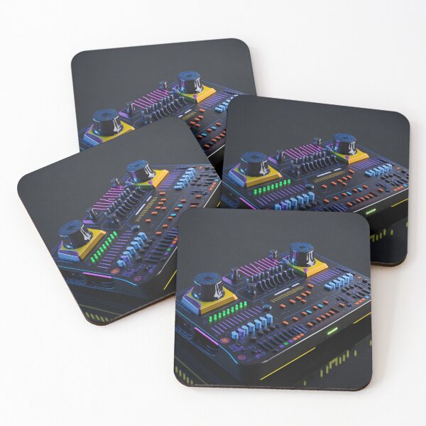 Item preview, Soundscapes of Colour: A DJ Console Radiating Vibrant Technicolor Waves designed and sold by RedArtG09.