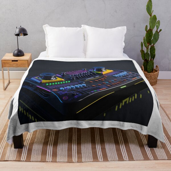Item preview, Soundscapes of Colour: A DJ Console Radiating Vibrant Technicolor Waves designed and sold by RedArtG09.