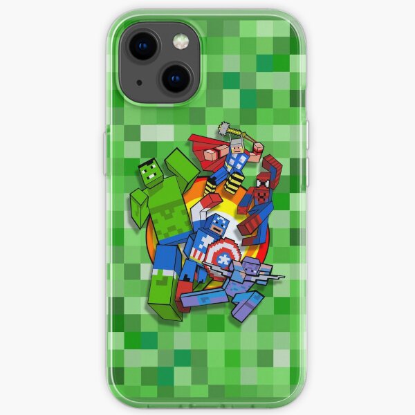 Cute Cube superheroes Group iPhone Soft Case