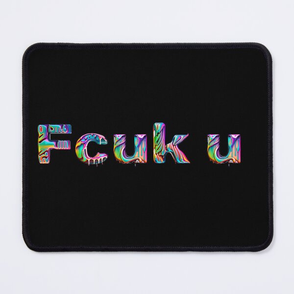 Item preview, Fcuk U colorful text  designed and sold by Beankberry.