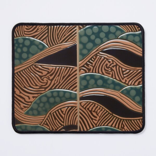 Item preview, African Pattern Art Deco Tile  designed and sold by Nile-Mosaic-Co.