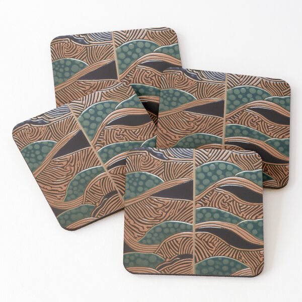 Item preview, African Pattern Art Deco Tile  designed and sold by Nile-Mosaic-Co.