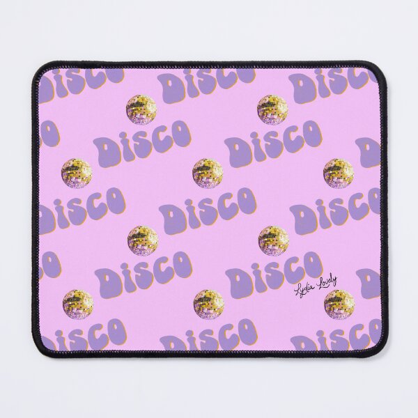 Artikelvorschau, Disco pattern pastel yellow- purple background entworfen und verkauft von Studio Lydia  Lovely.