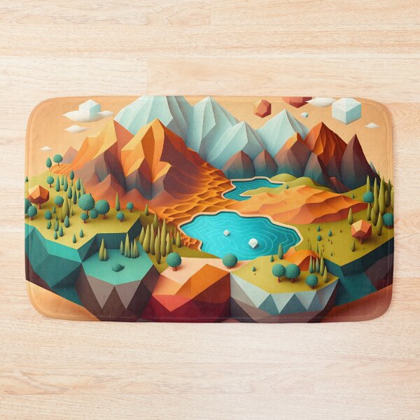 Item preview, Abstract geometric mountains designed and sold by NavyPanda.