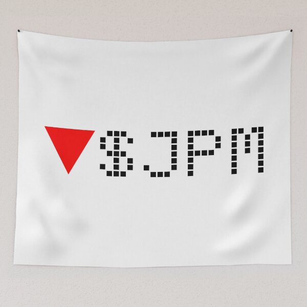 Item preview, JPMorgan Chase & Co - JPM - Stock Ticker Red Black Font designed and sold by frankyou.