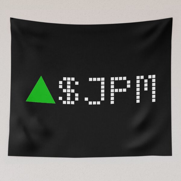 Item preview, JPMorgan Chase & Co - JPM - Stock Ticker Green White Font designed and sold by frankyou.