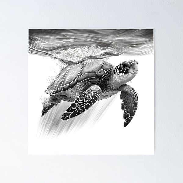 Realistic Sea Turtle Easy Drawing Tutorial - YouTube