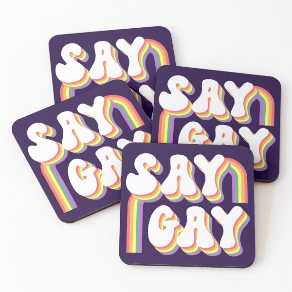 Artikelvorschau, Pride LGBT Gay Retro-Sublimation "Say Gay" entworfen und verkauft von FrescoDesign.