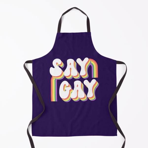 Artikelvorschau, Pride LGBT Gay Retro-Sublimation "Say Gay" entworfen und verkauft von FrescoDesign.