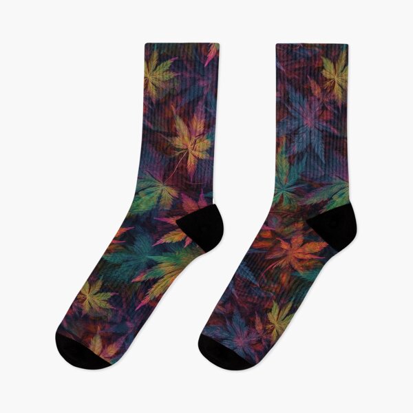 Item preview, Trippy Cannabis Leaf: A Psychedelic Pattern Design designed and sold by buruburubur.