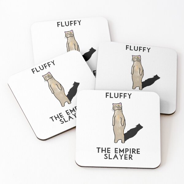 Item preview, Fluffy the Empire Slayer designed and sold by NotBadDesigns.