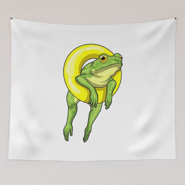 Item preview, Frog Swimming Lifebuoy designed and sold by Snabdesign84.