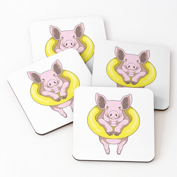 Item preview, Pig Swimming Lifebuoy designed and sold by Snabdesign84.