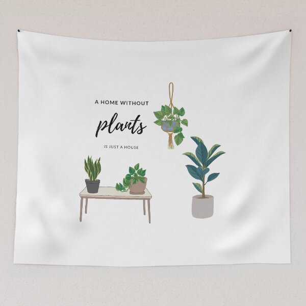 Item preview, A home without plants is just a house designed and sold by MyKindOfArt-.