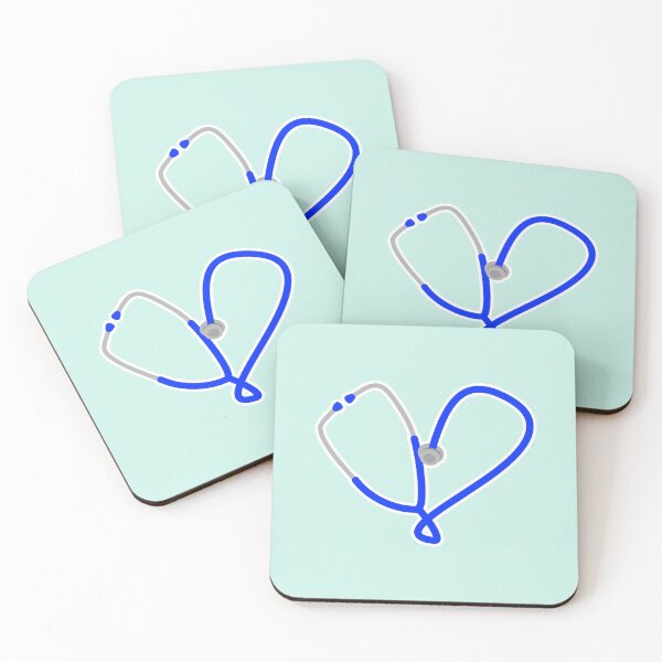 Item preview, Heart of Medicine - Blue on Mint designed and sold by Artsy-Chemist.