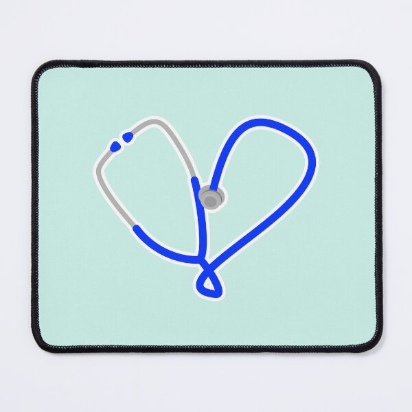 Item preview, Heart of Medicine - Blue on Mint designed and sold by Artsy-Chemist.
