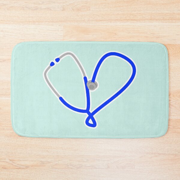 Item preview, Heart of Medicine - Blue on Mint designed and sold by Artsy-Chemist.