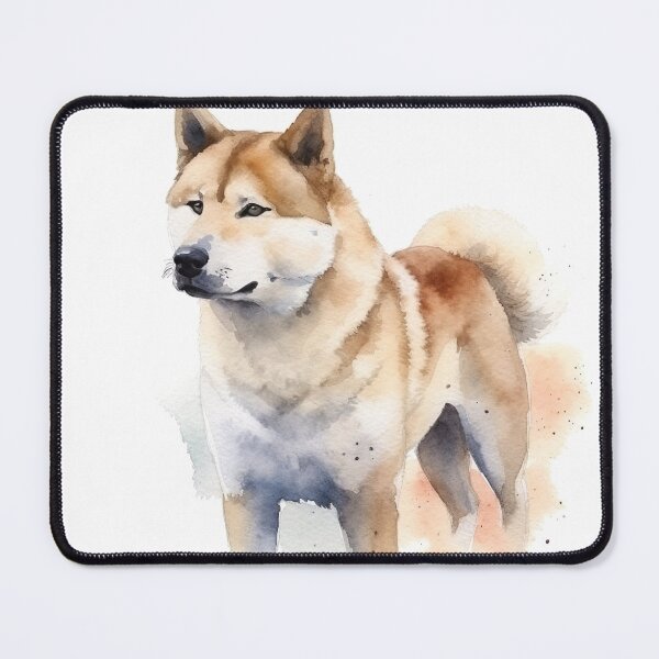 Item preview, Watercolor Wash Akita designed and sold by Matt's Artificial Nature.