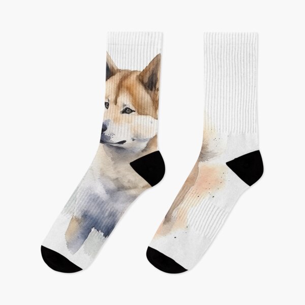 Item preview, Watercolor Wash Akita designed and sold by Matt's Artificial Nature.