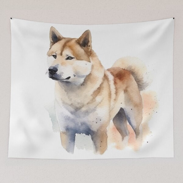 Artikelvorschau, Aquarell waschen Akita entworfen und verkauft von Matt's Artificial Nature.