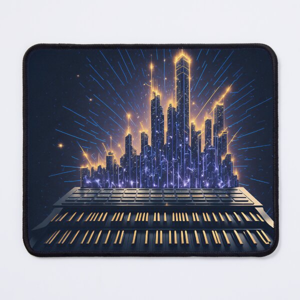 Item preview, City of Keys: A Musical Keyboard Designed as a Sparkling Urban Landscape designed and sold by RedArtG09.
