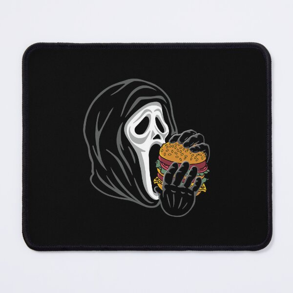 Item preview, Ghostface Eating Burger designed and sold by Merchinio ⭐⭐⭐⭐⭐.