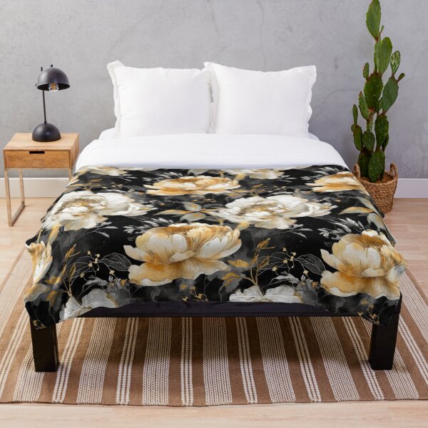 Item preview, White and Gold Peonies designed and sold by paulloed.