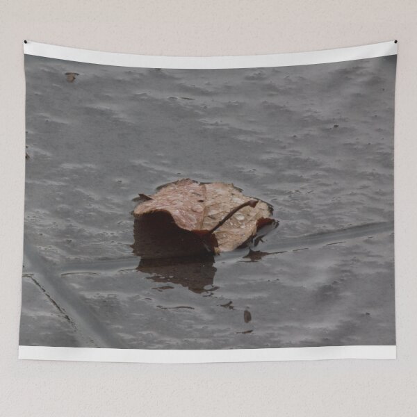 Item preview, Wet leaf on wet pavement designed and sold by Shizenkai.