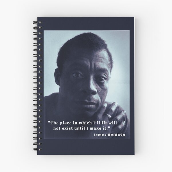 Aperçu de l'œuvre Portrait et citation de James Baldwin: L'endroit dans lequel je m'adapterai n'existera pas tant que je ne l'aurai pas fait créée et vendue par artbleed.