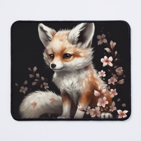 Item preview, Enchanting Fox Flower Playtime designed and sold by NorthFoxGraphic.