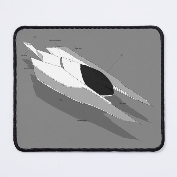 Item preview, Starship - Black Version (Labeled) designed and sold by tealRaindrop.