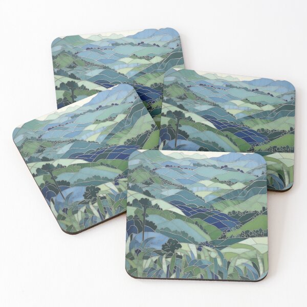 Item preview, African Pattern Art Deco Tile Rwanda Hills designed and sold by Nile-Mosaic-Co.