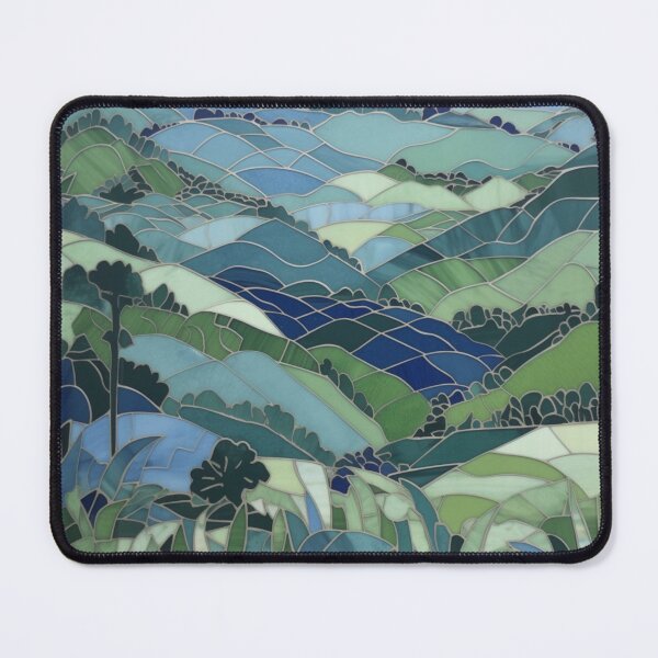 Item preview, African Pattern Art Deco Tile Rwanda Hills designed and sold by Nile-Mosaic-Co.