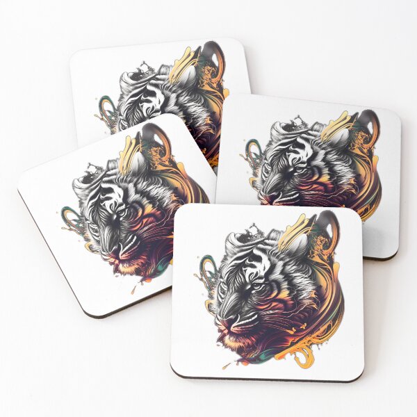 Item preview, Beautiful Abstract Tiger Face Art designed and sold by PeteRascal.