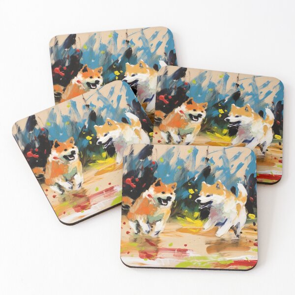 Item preview, Finger Painted Akitas designed and sold by Matt's Artificial Nature.