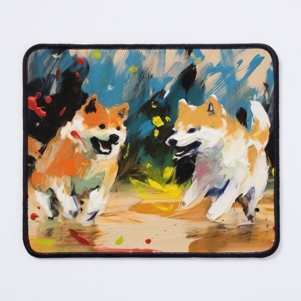 Item preview, Finger Painted Akitas designed and sold by Matt's Artificial Nature.