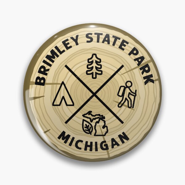Item preview, Brimley State Park Michigan Log Slice designed and sold by VanyaKar.