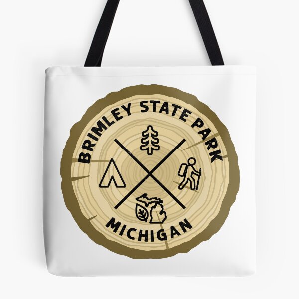 Item preview, Brimley State Park Michigan Log Slice designed and sold by VanyaKar.