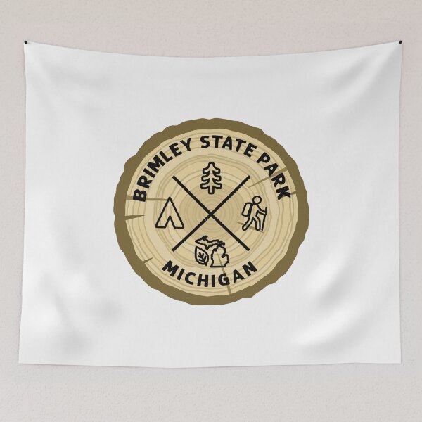 Item preview, Brimley State Park Michigan Log Slice designed and sold by VanyaKar.
