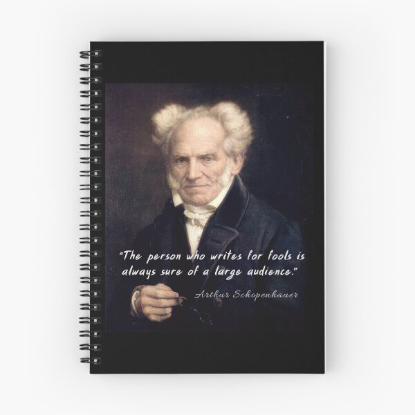 Item preview, Arthur Schopenhauer  portrait and quote: The person who writes for fools... designed and sold by artbleed.