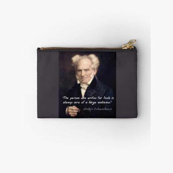 Item preview, Arthur Schopenhauer  portrait and quote: The person who writes for fools... designed and sold by artbleed.