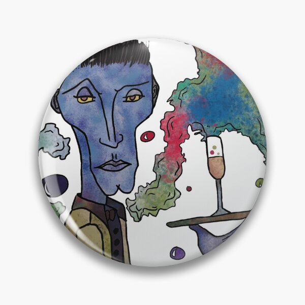 Item preview, Colorful watercolor butler bartender waiter character designed and sold by jubokkoyomi.