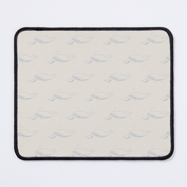 Item preview, Marine beach look - blue whale pattern on beige background designed and sold by PHedgehog.