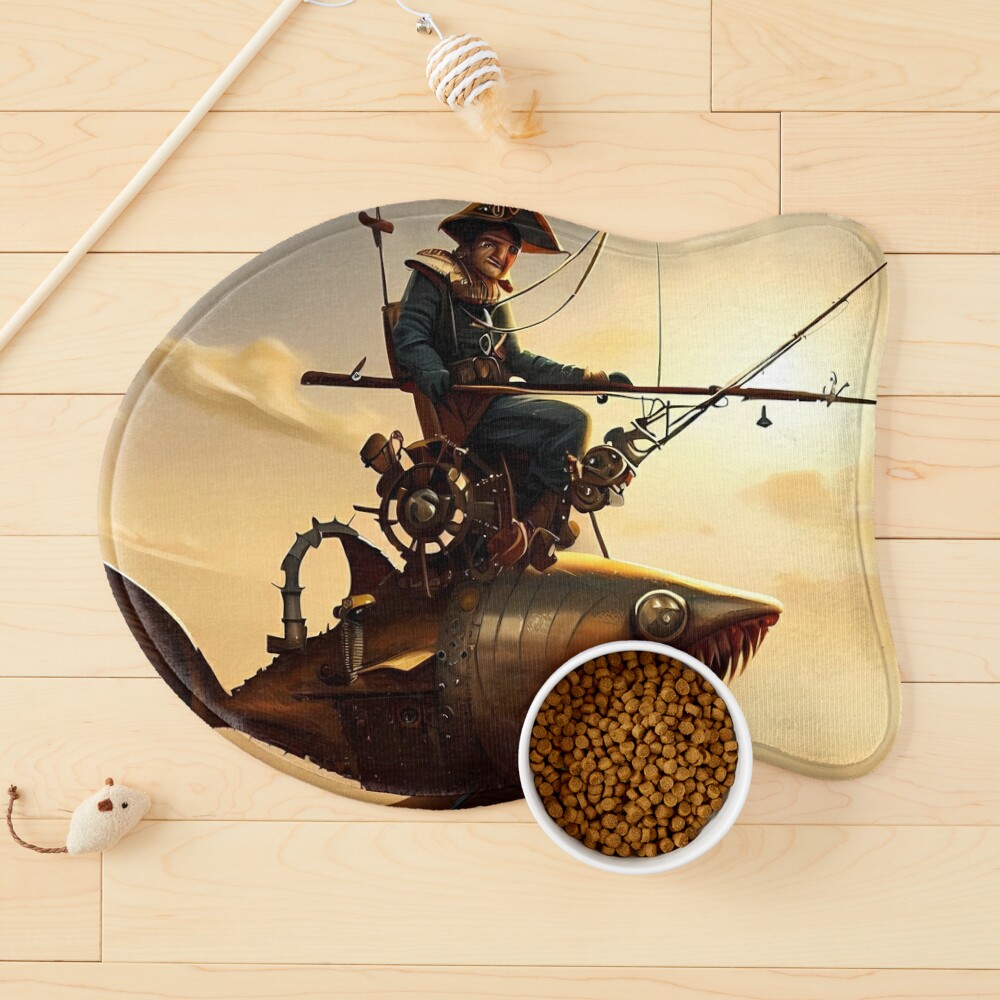 Wooden Napoleon gone fishing in the desert Sticker for Sale by