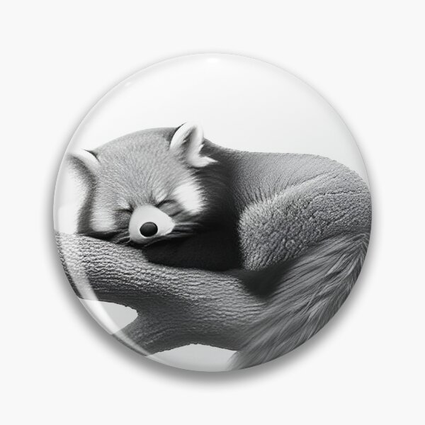 Item preview, Black and white Red Panda pencil drawing designed and sold by Pencil-Art.