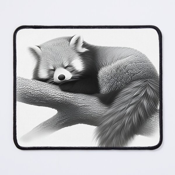 Item preview, Black and white Red Panda pencil drawing designed and sold by Pencil-Art.