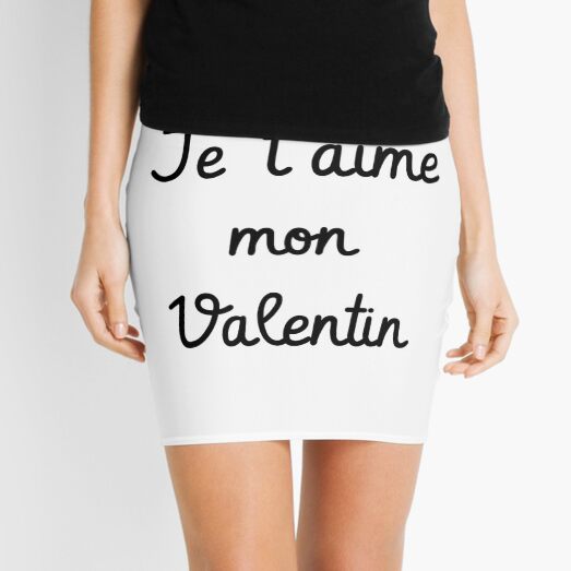 Je t'aime mon Valentin Mini Skirt