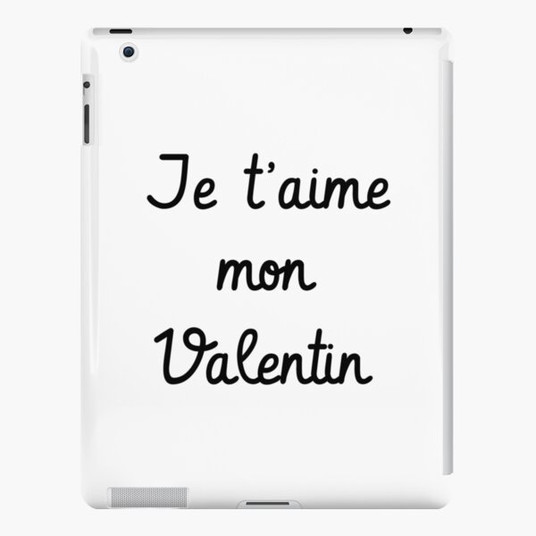 Je t'aime mon Valentin iPad Snap Case